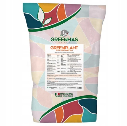Greenplant NPK 6-21-36 10kg- WŁOSKI NAWÓZ DOLISTNY