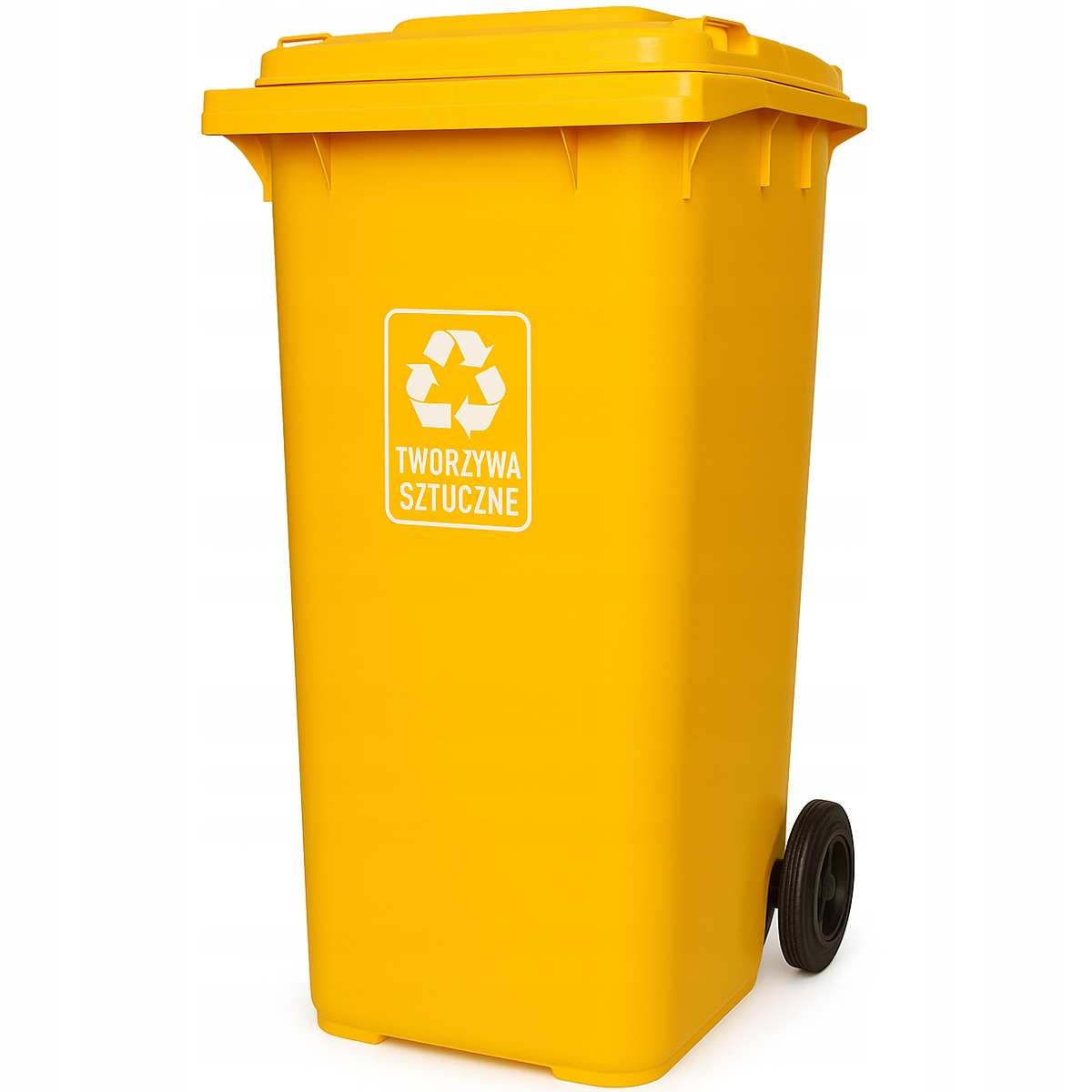 Kosz Na Śmieci Pojemnik Na Wode Kubeł Na Odpady 240L Żółty Konterer Plastik