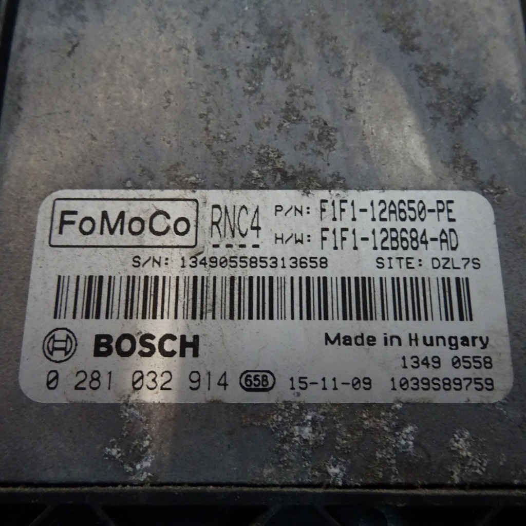 FORD FOCUS MK3 15R 1.5TDCI control unit 0281032914