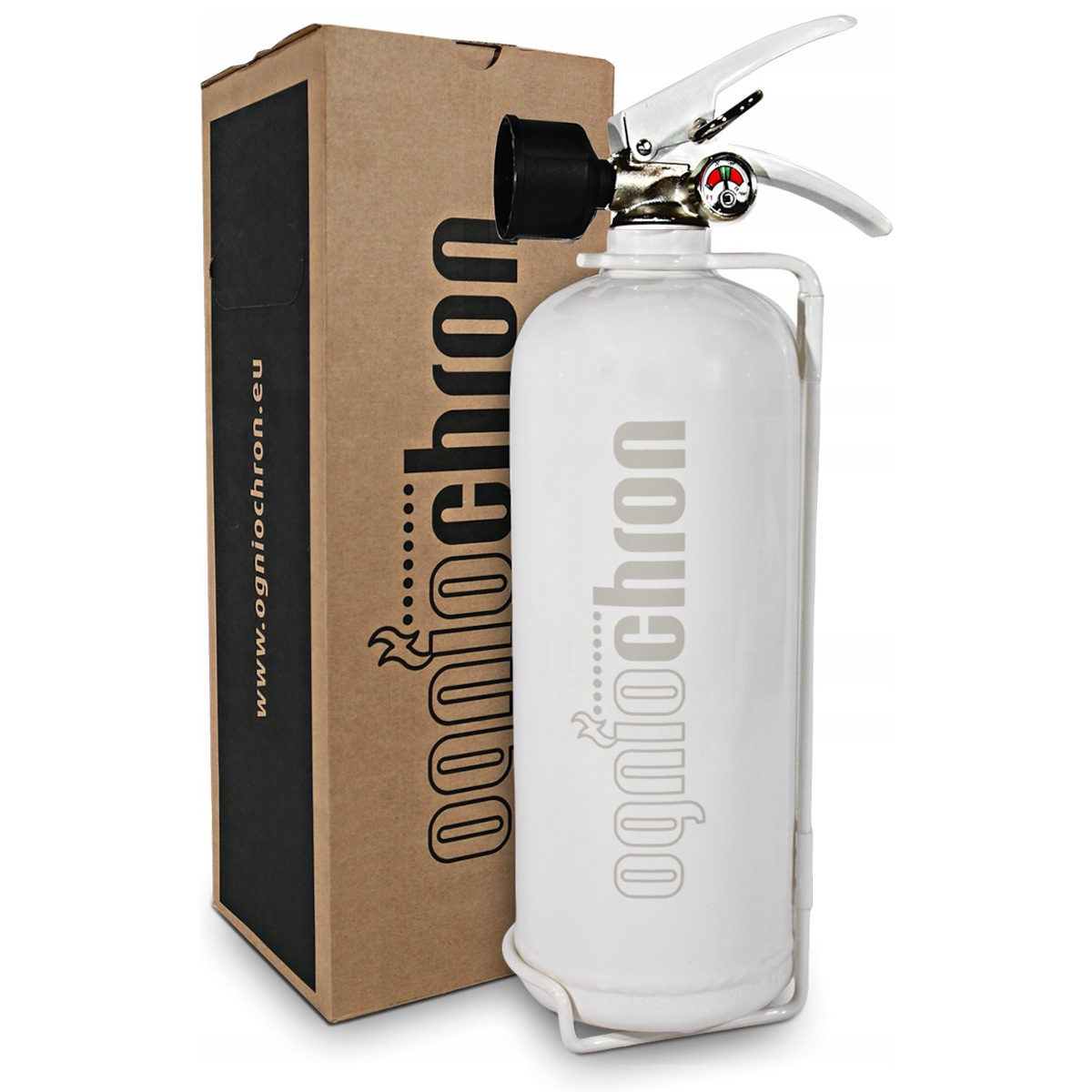 Gaśnica Domowa Płynowa Abf Ogniochron 2L Biała Manometr Kuchenna Wieszak