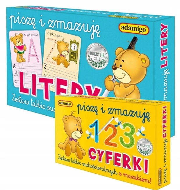 

Piszę I Zmazuję Literki Cyferki nauka pisania