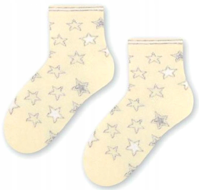 

Skarpety Steven dziewczęce żółte/gwiazdki 32-34
