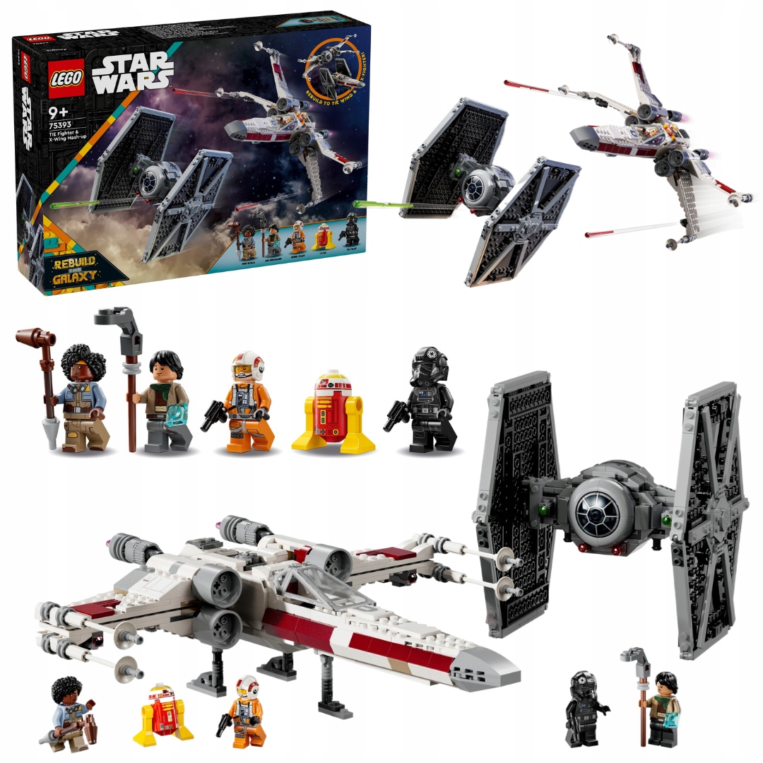 Lego Star Wars 75393 Stíhačka Tie a X-wing – Combo sada