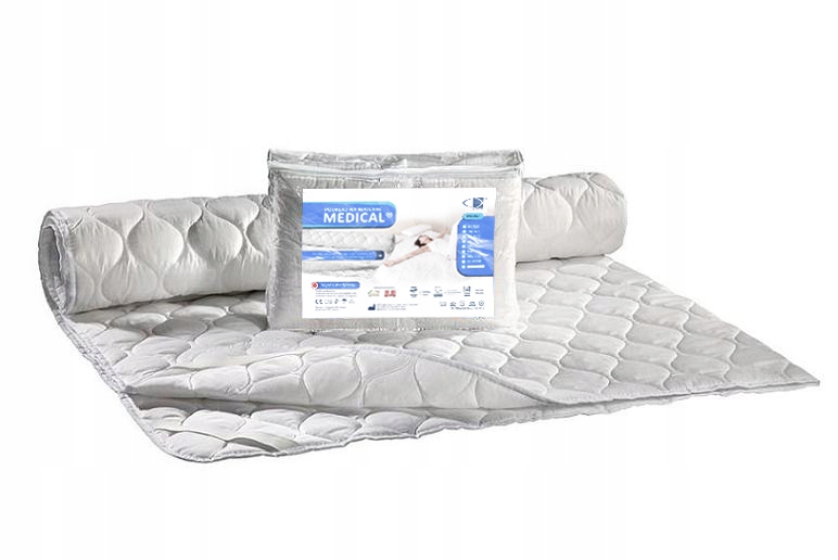 Podložka na matrace antialergická 200x220 Medical bílá s gumičkou