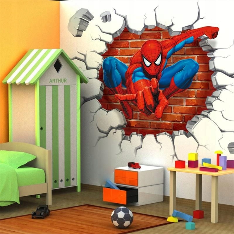 

Naklejki na ścianę szafkę Spider Man Pająk 3D XXL
