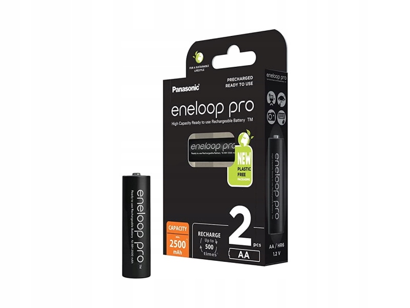 

Akumulatorki Aa 2500 mAh Panasonic Eneloop Pro