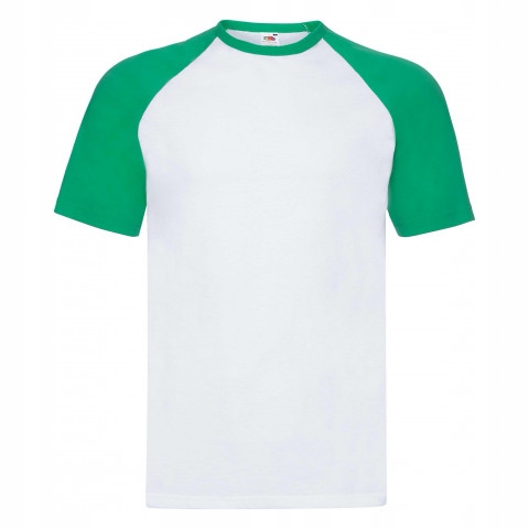 

Koszulka męska Baseball Kr FruitLoom Biały/Gree3XL