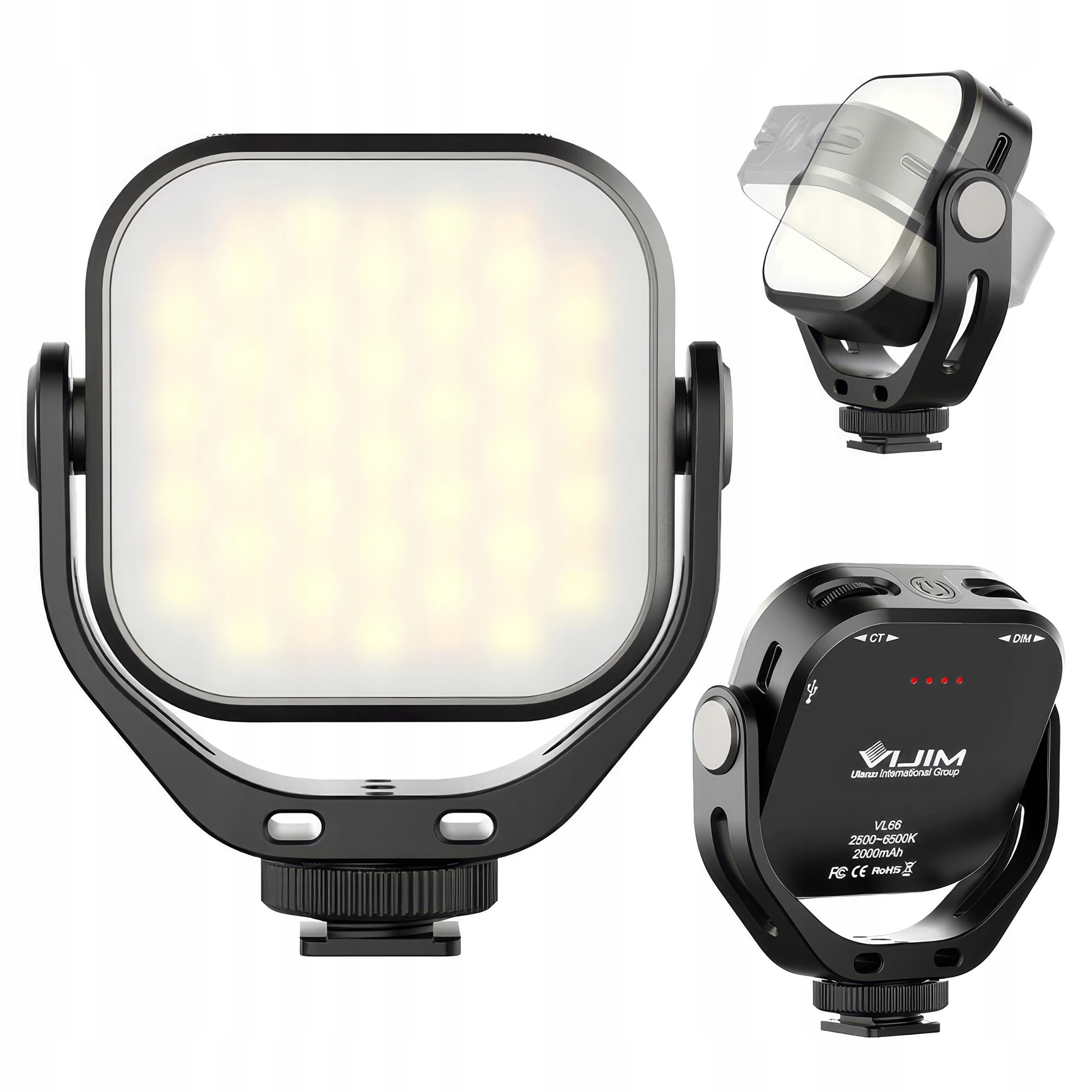 Led diodová lampa Ulanzi VL66 Mini malá 2000 mAh 5W