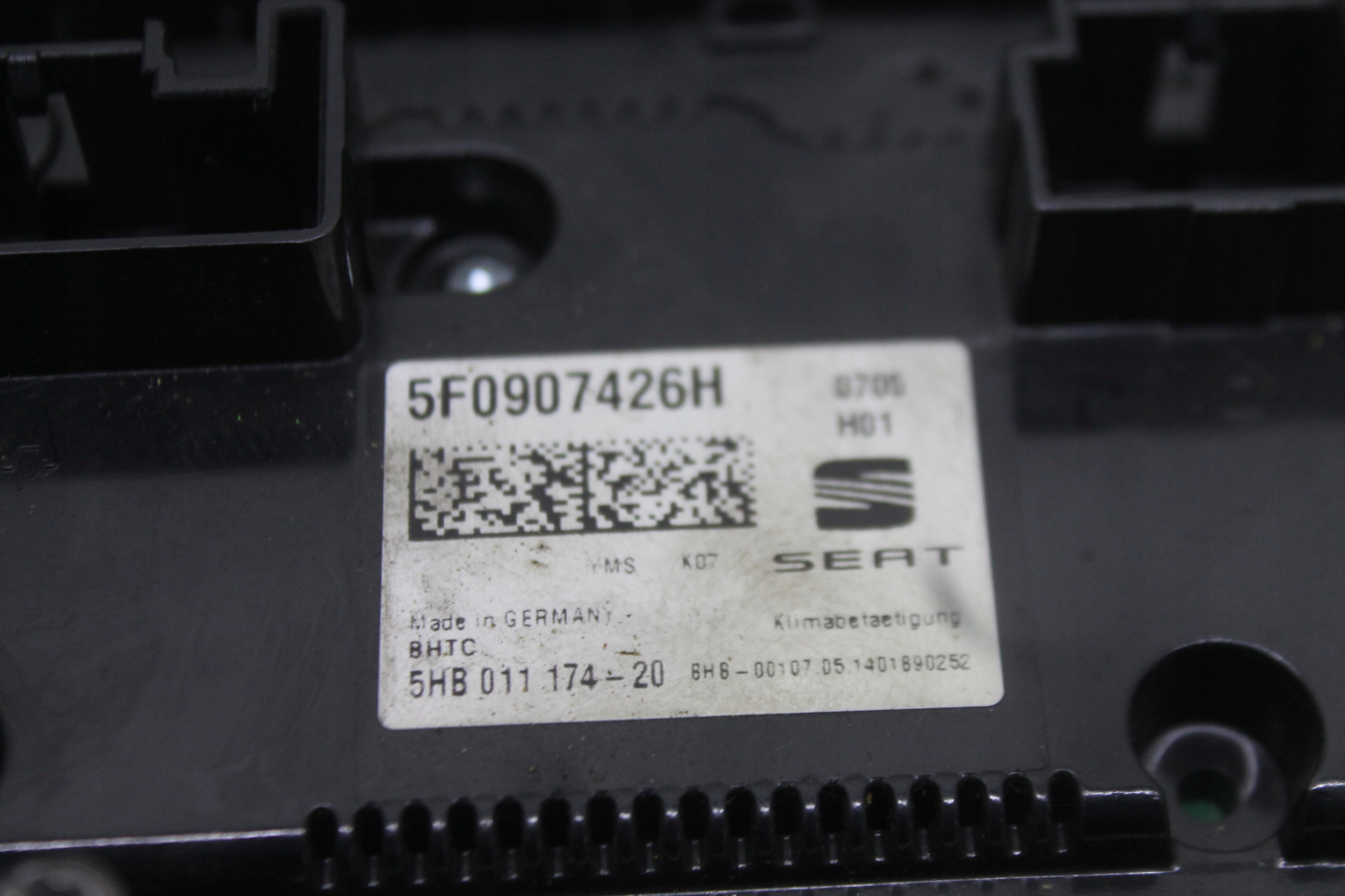 panel ovládání klimatizaci klími 5F0907426H SEAT LEON