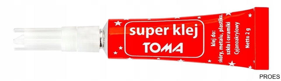 

Klej uniwersalny Super-toma, cyjanoakrylanowy, tub