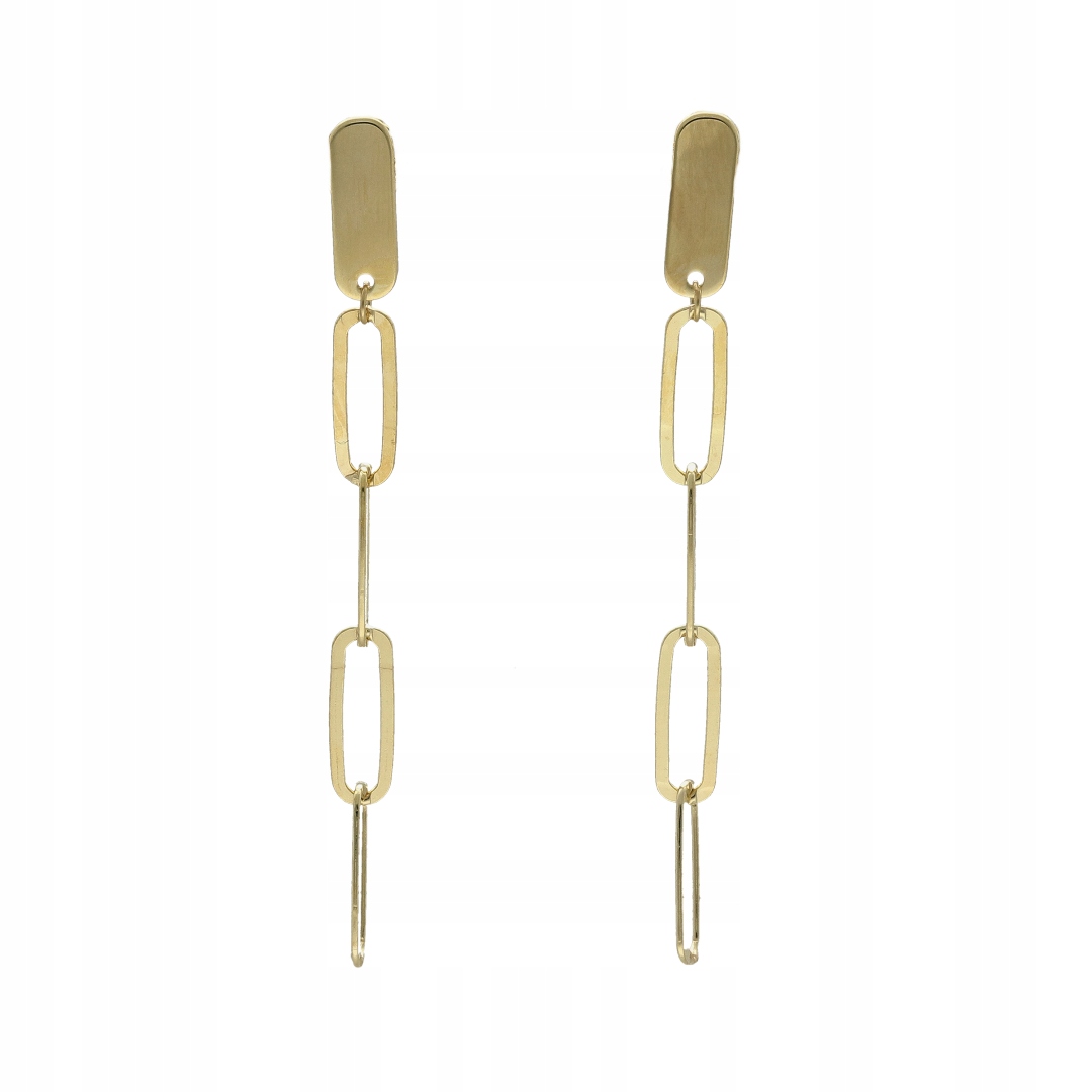 Náušnice závěsné sponky stříbro pozlacené