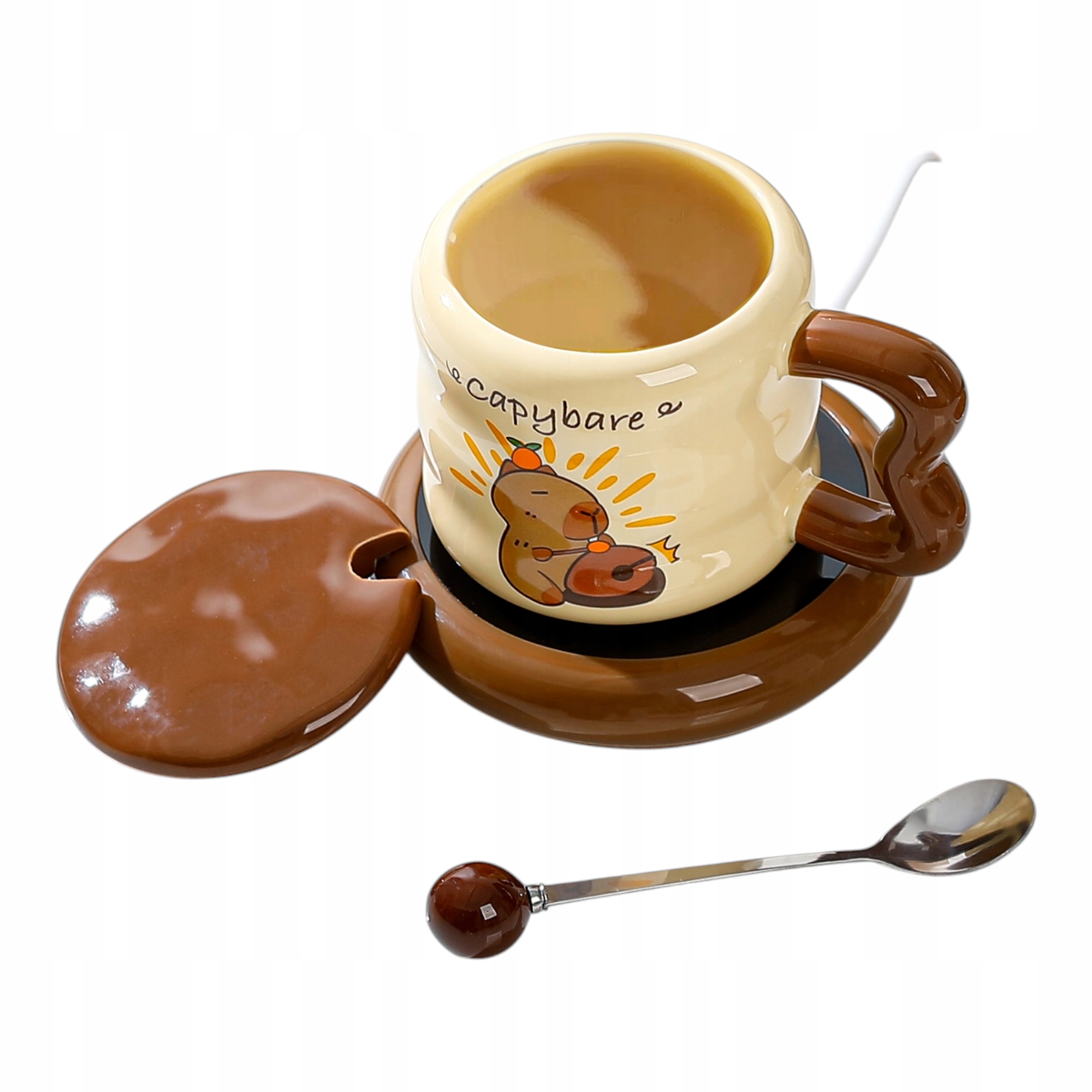 Hrnek S Ohřívačem Usb Lžíce Kabel Usb Vánoční Hrnek Na Kávu Dárek