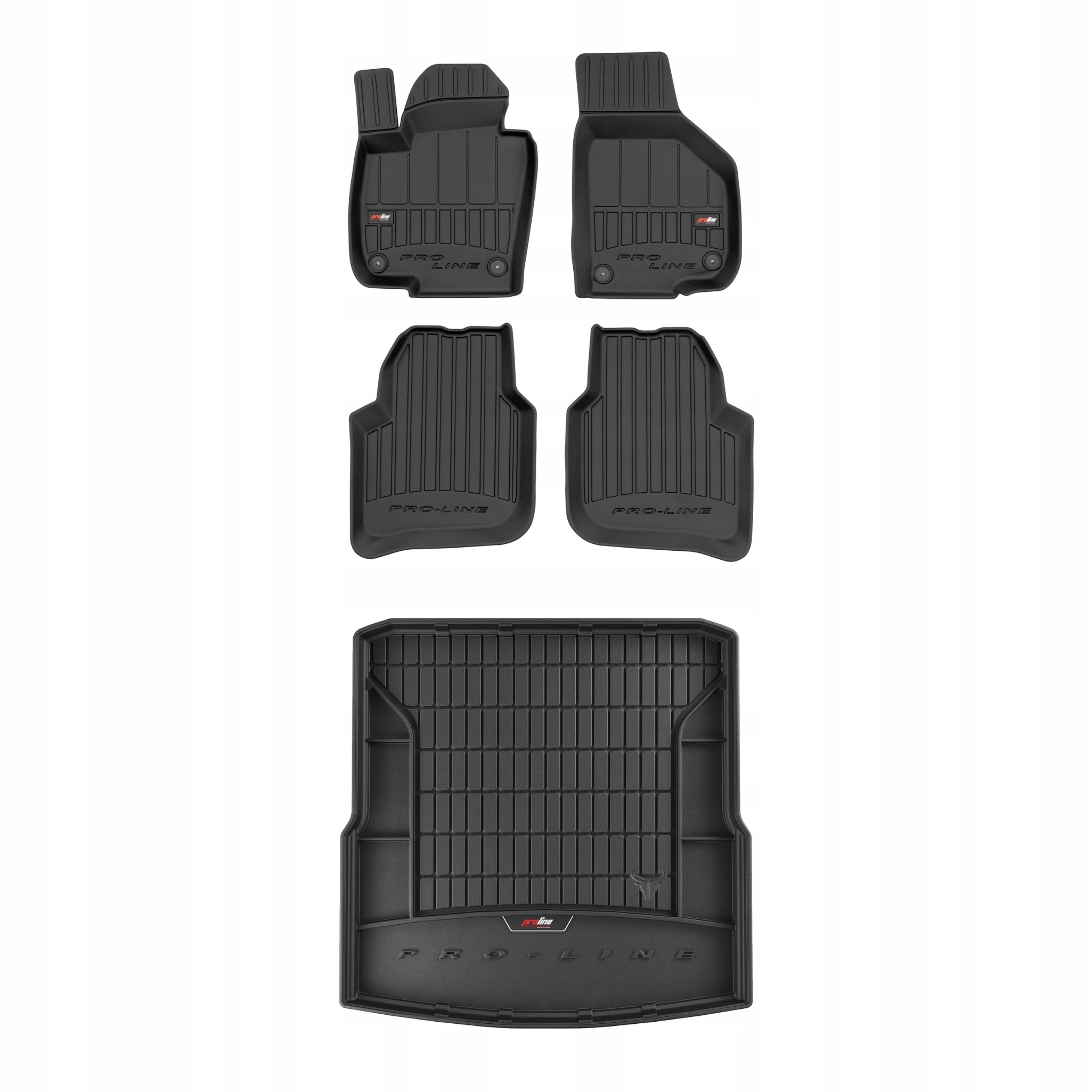 Frogum 3D Sada gumových koberců a rohože s logem pro Škoda Superb II 2008-2015