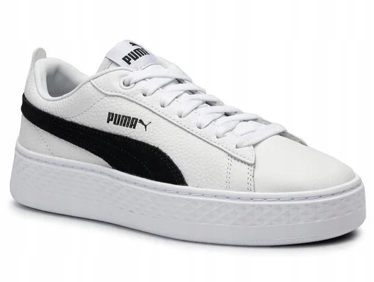 Boty na platformě Puma Smash Platform L 366487 12 bílé vel. 39