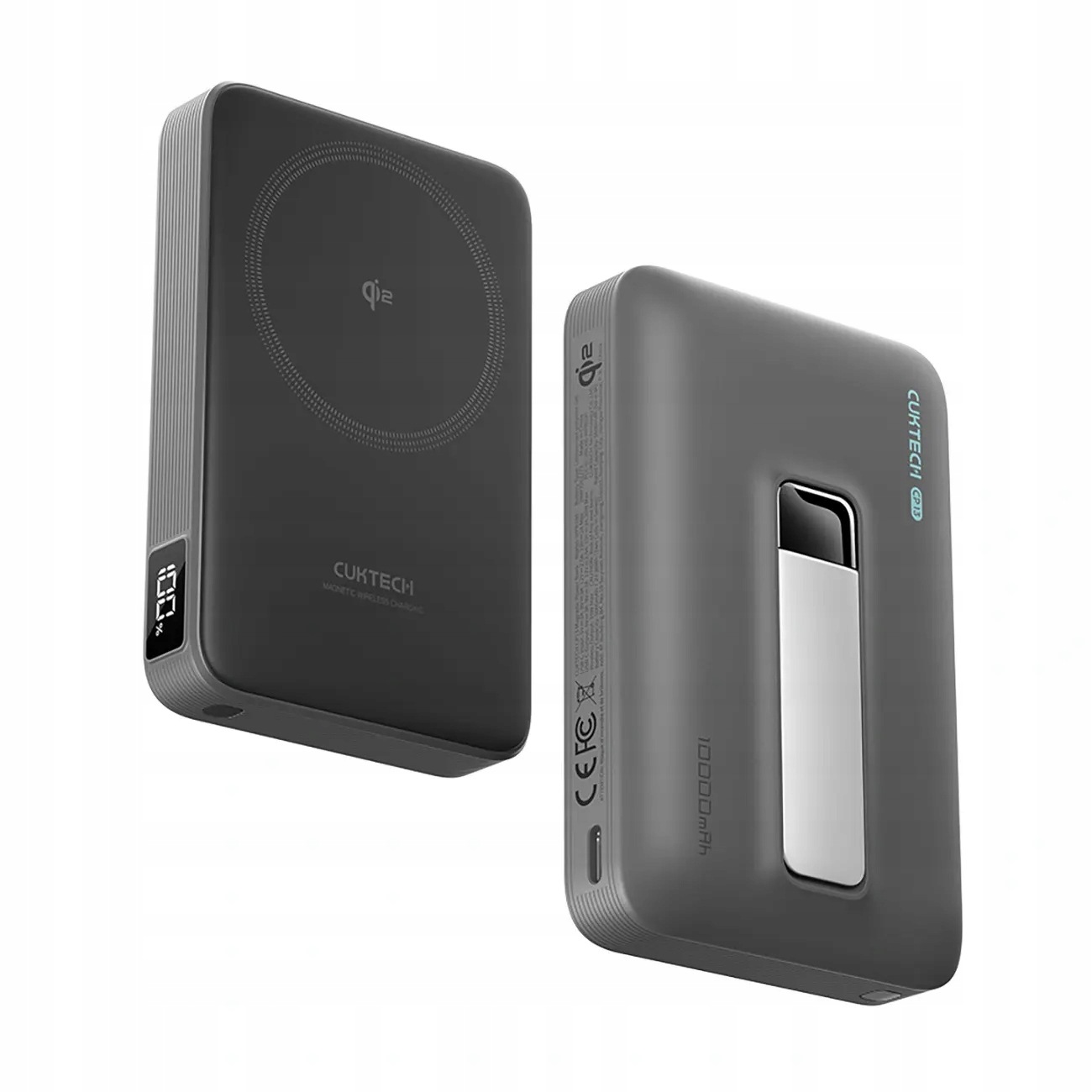 Powerbank Cuktech WPB100 10000 mAh Qi2 magnetyczny 30 W z podstawką