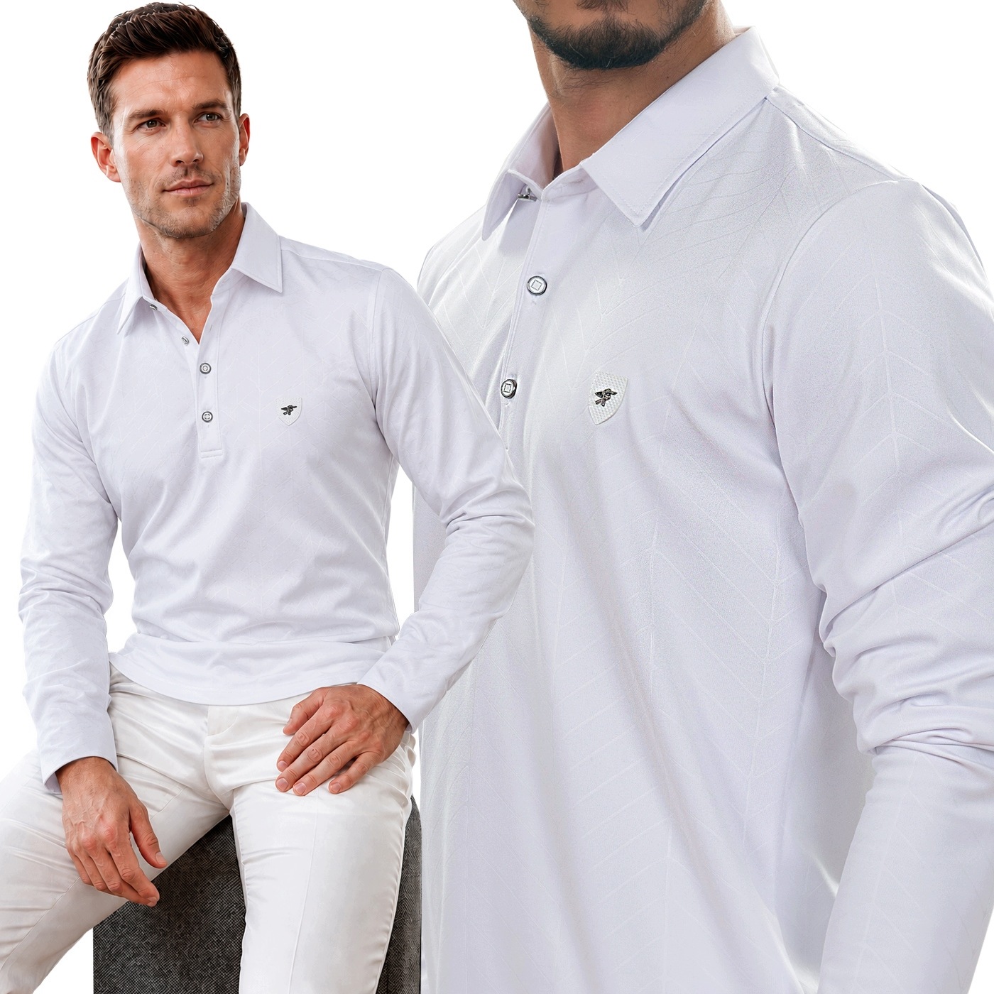 Tričko s dlouhým rukávem Polo Mikina Mondo Exclusive Casual