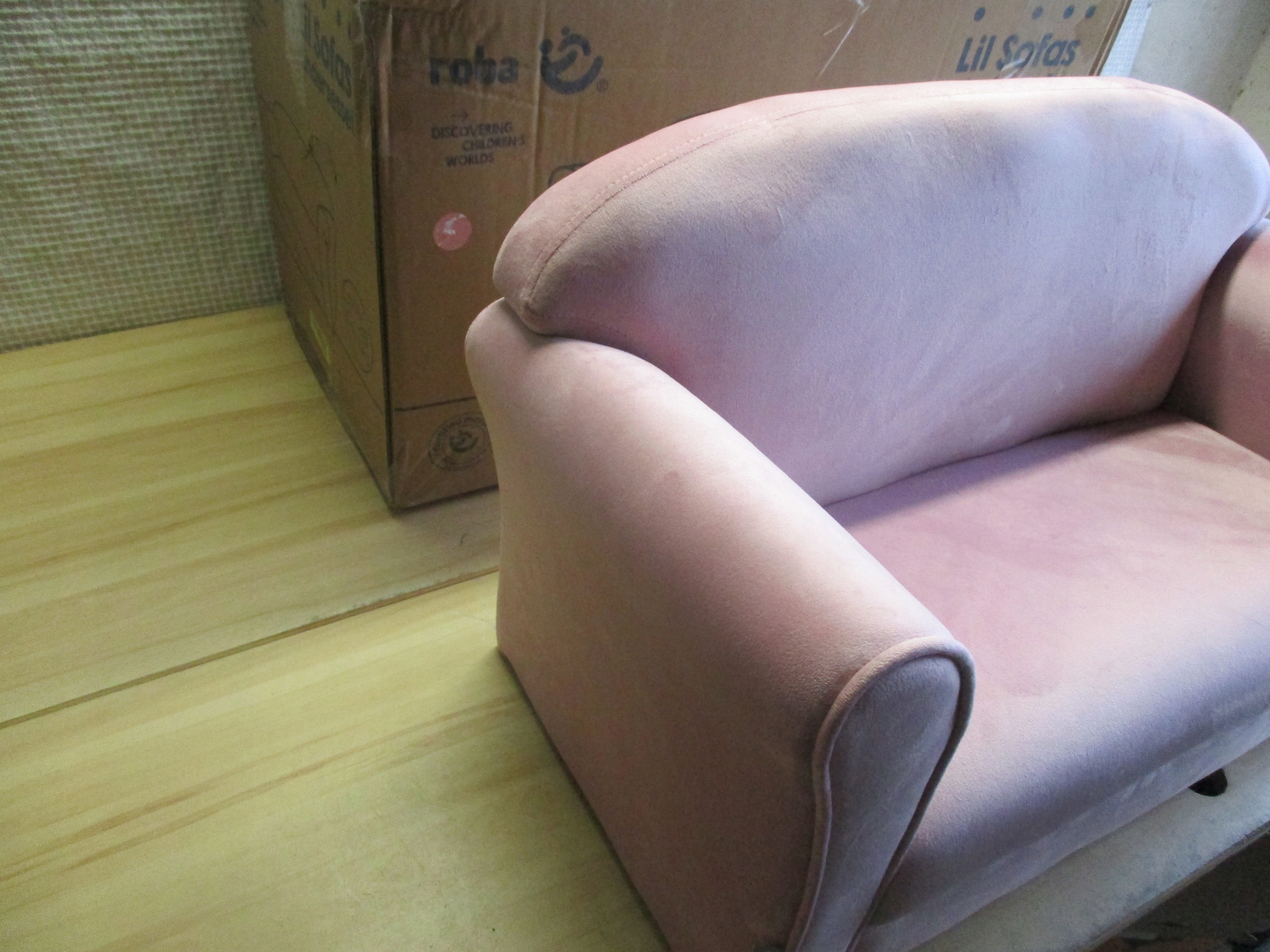 Sofa Roba Lil 38 x 78 x 43 cm różowa Długość (cm) 43