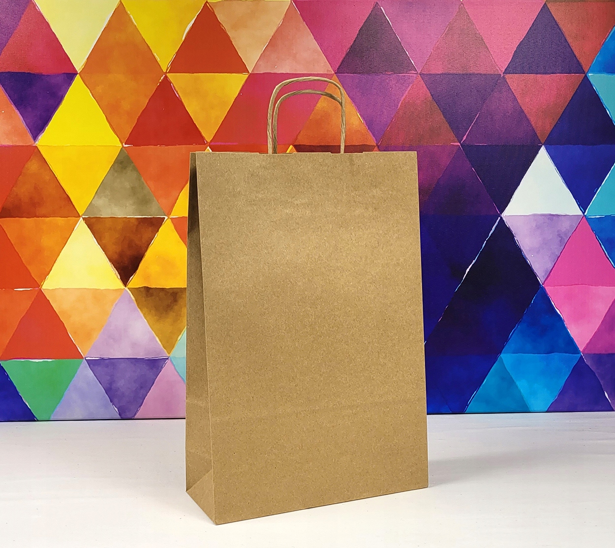 TORBA PAPIEROWA TORBY a4 na prezenty BRĄZ EKO do sklepu 24x10x36 cm 10 szt Liczba sztuk w opakowaniu 10