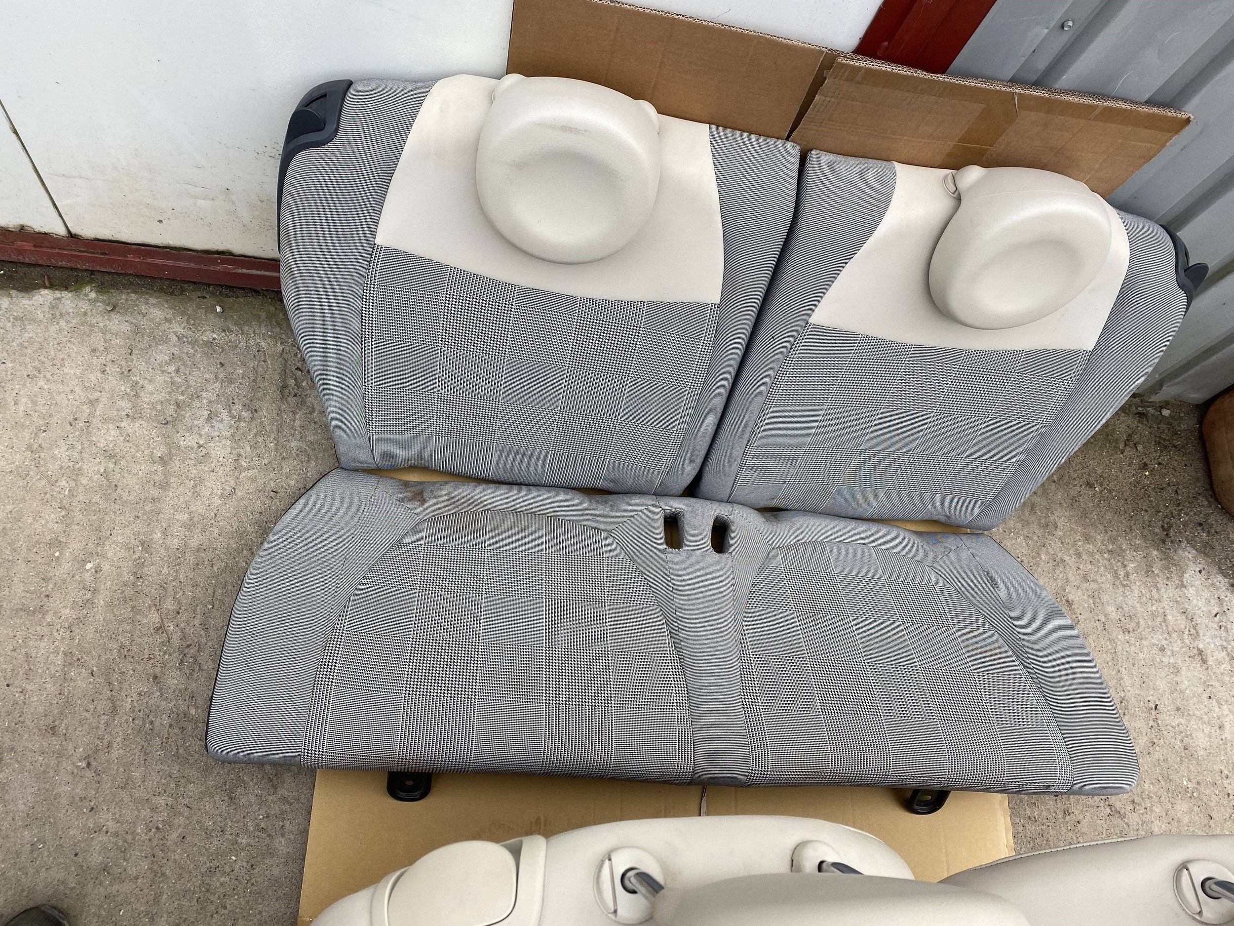 FIAT 500 sitz sitze vorne sitz heck KOMPLET JASNY