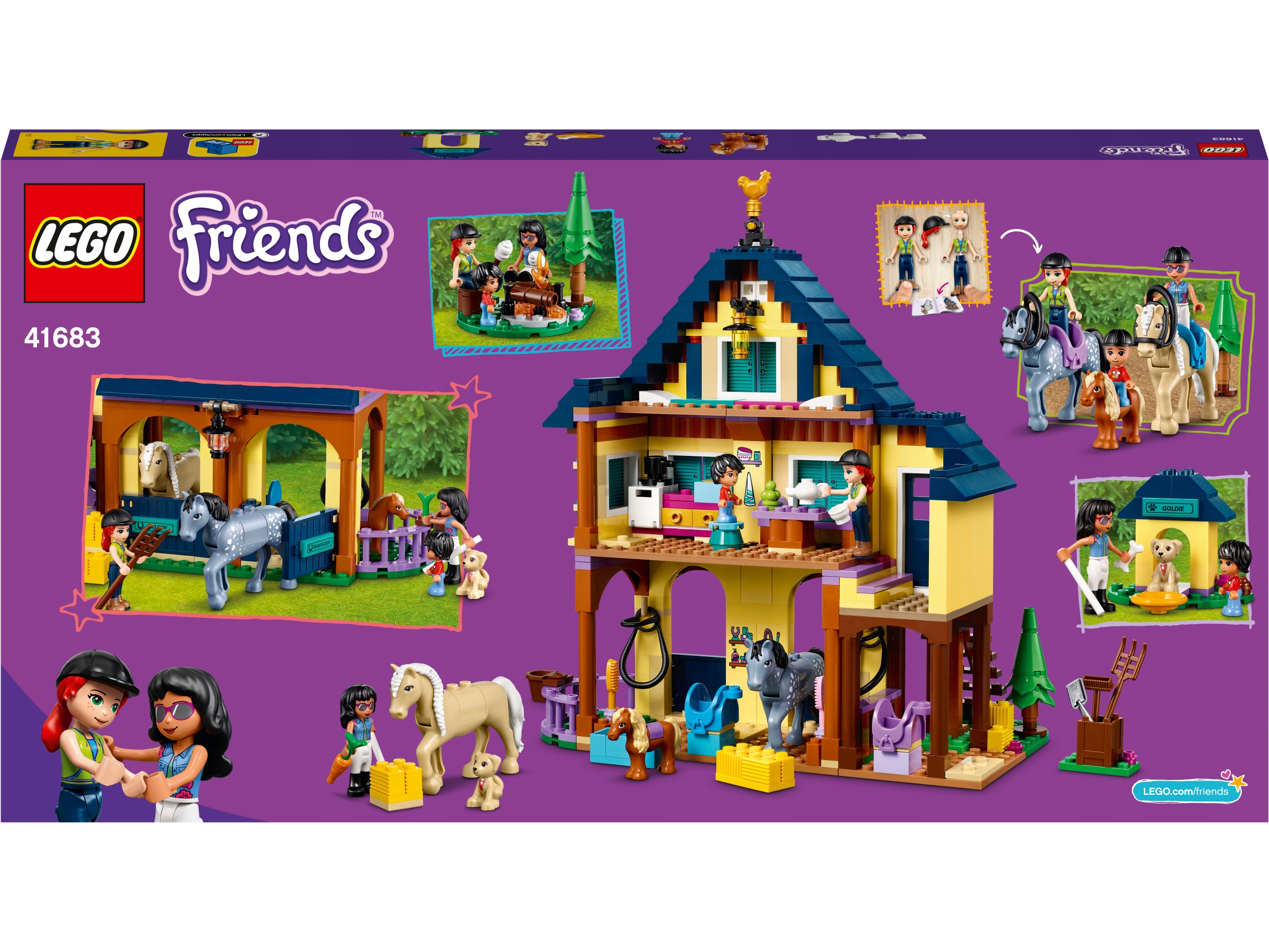 LEGO FRIENDS Leśne centrum jeździeckie 41683 + PREZENT Liczba elementów 511 szt.