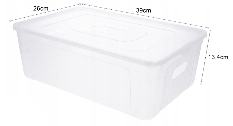 Plastikowy pojemnik zamykany na buty 11l box z pokrywą praktyczny do szafy