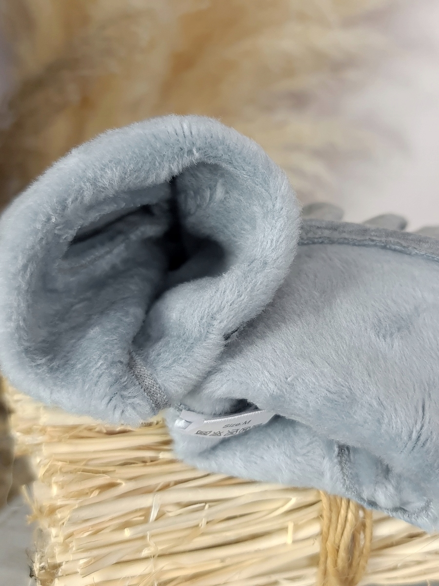 CIEPŁE RĘKAWICZKI DOTYKOWE damskie OCIEPLANE zimowe mitenki 3w1 - KOLORY Kolor czarny