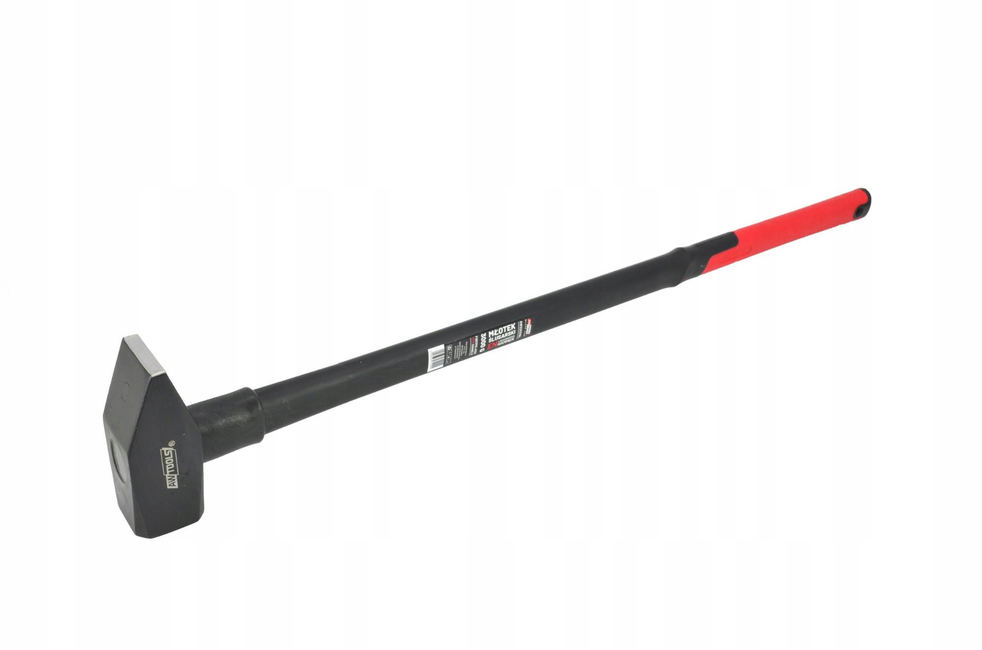 Awtools Zámečnické Kladivo 6,0 kg Vlákno Černé