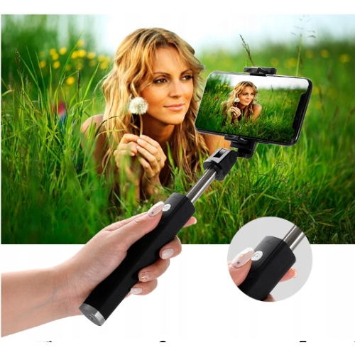 KIJEK DO SELFIE STICK DO IPHONE APPLE BLUETOOTH STATYW Z PILOTEM SOLIDNY Waga produktu 131 g