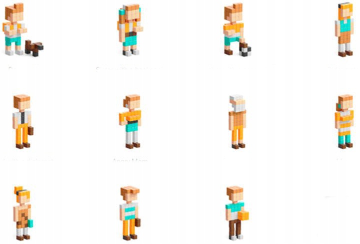 PIXIO KLOCKI MAGNETYCZNE HAPPY FAMILY 88 STORY Liczba elementów 88 szt.