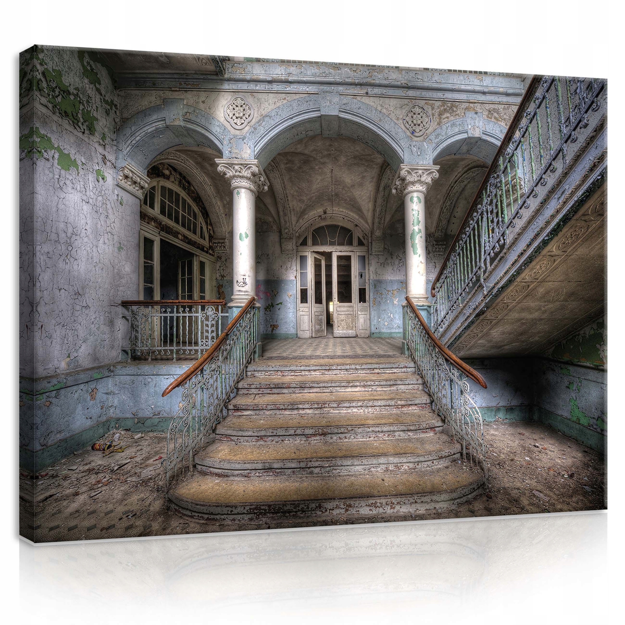 Obraz 100x75 Zanedbání Zříceniny Schody Archa Sloupy Zapomenutí Minulost