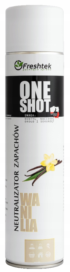 FRESHTEK - ONE SHOT - Neutralizator zapachów - WANILIA - 600 ML