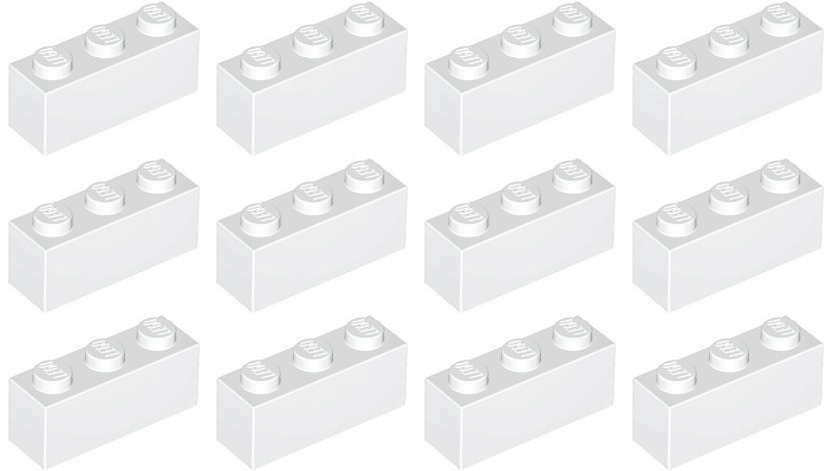 

Lego 3622 Klocek 1x3 biały Nowy (15g) 12 szt.