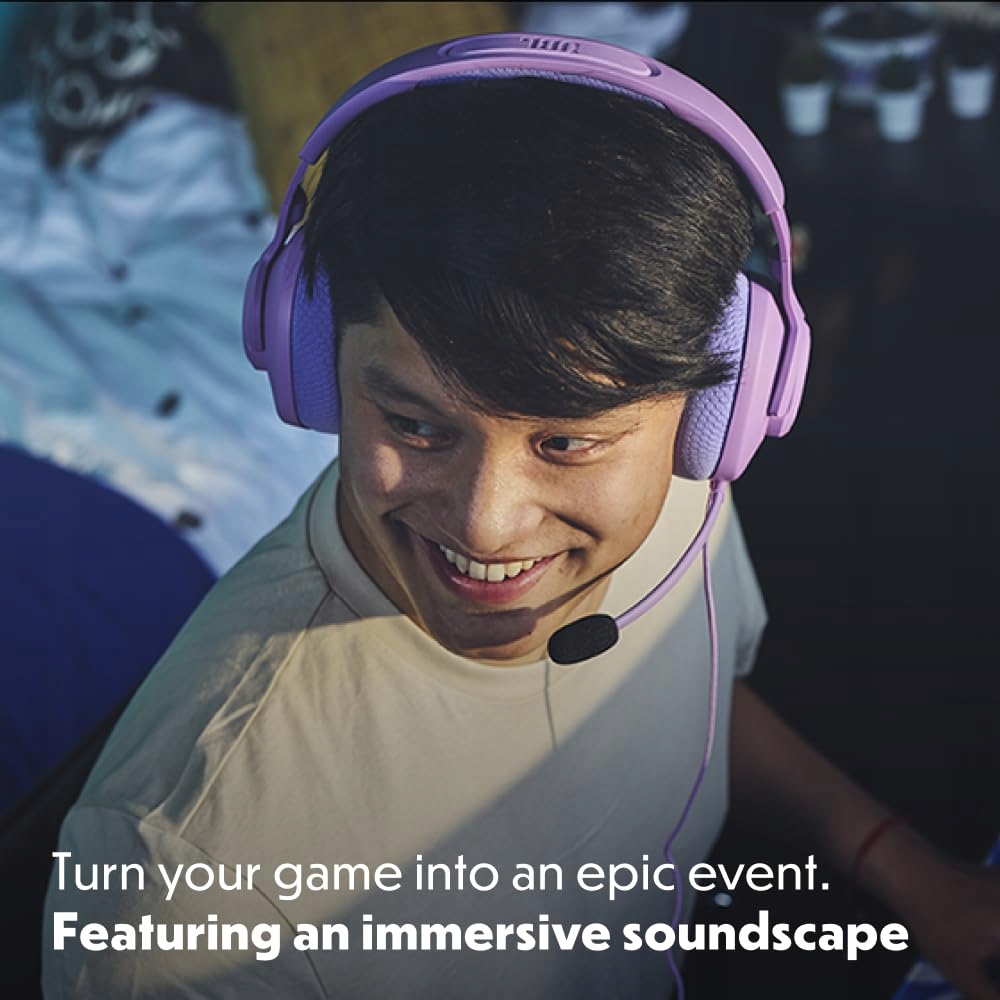 JBL Quantum 100M2 Gaming Headset, Over-Ear, Detachable Mic, Cyan — miniatura 6