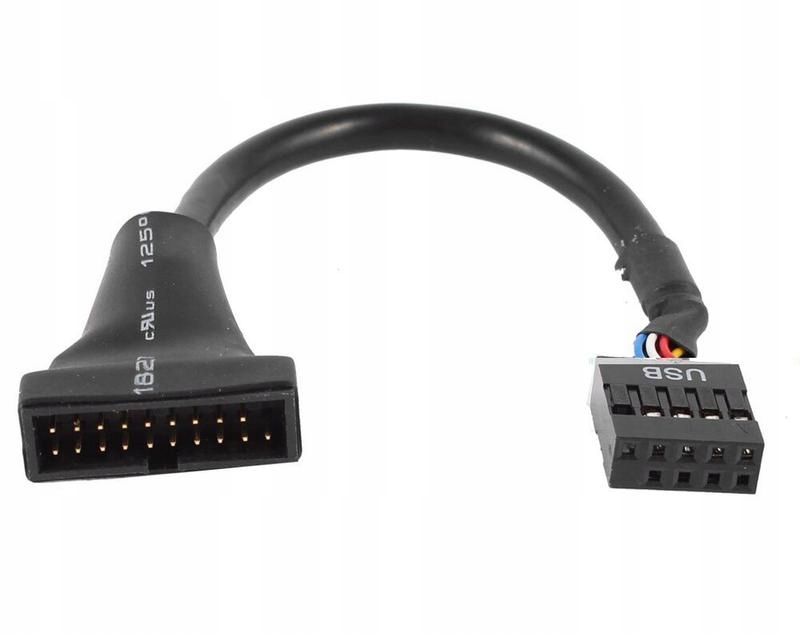 

Przejściówka Usb 2.0 9-pin do Usb 3.0 19-pin 20cm