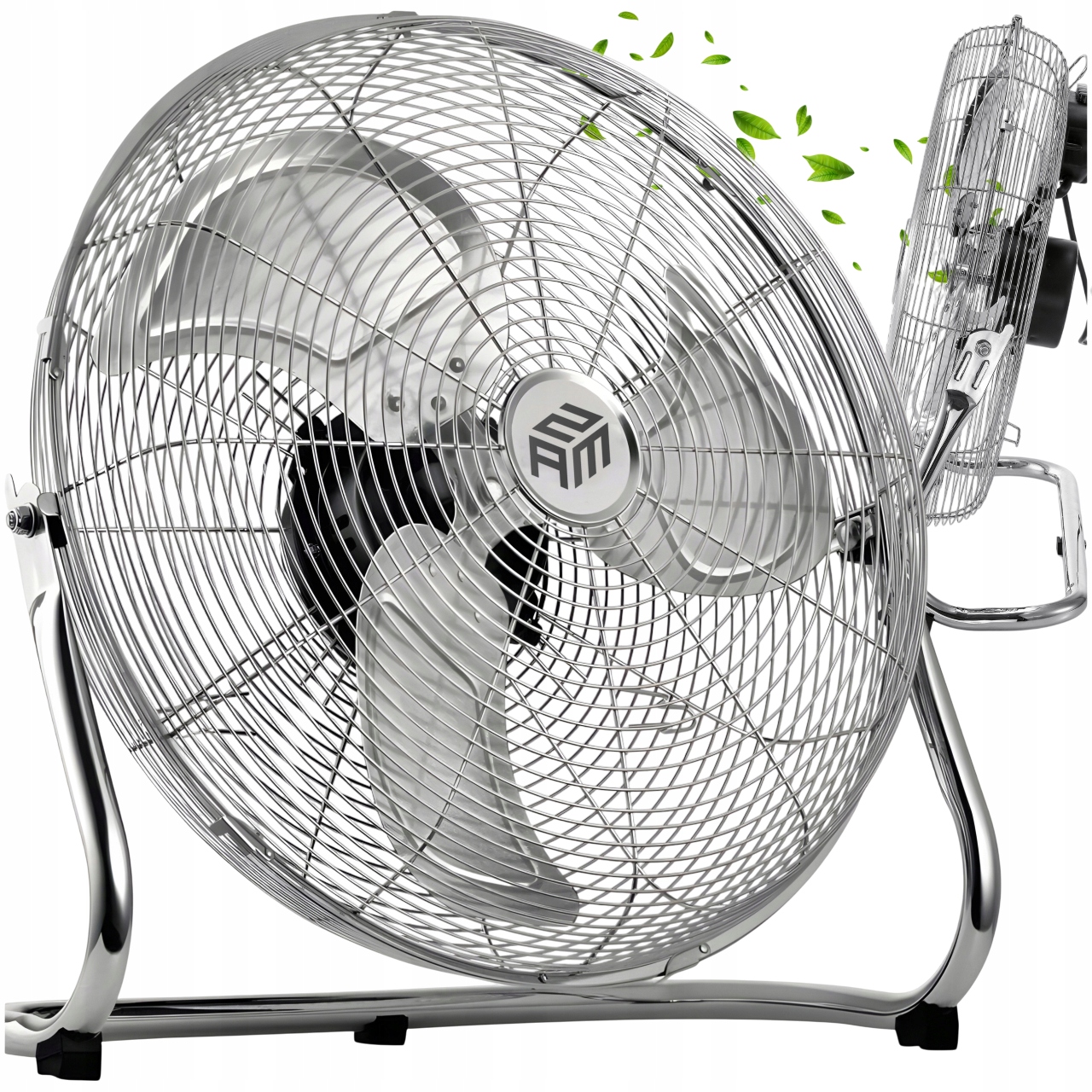 Podlahový Ventilátor Cirkulátor Zam 110W Průmyslový Velký Tichý Hliníkový