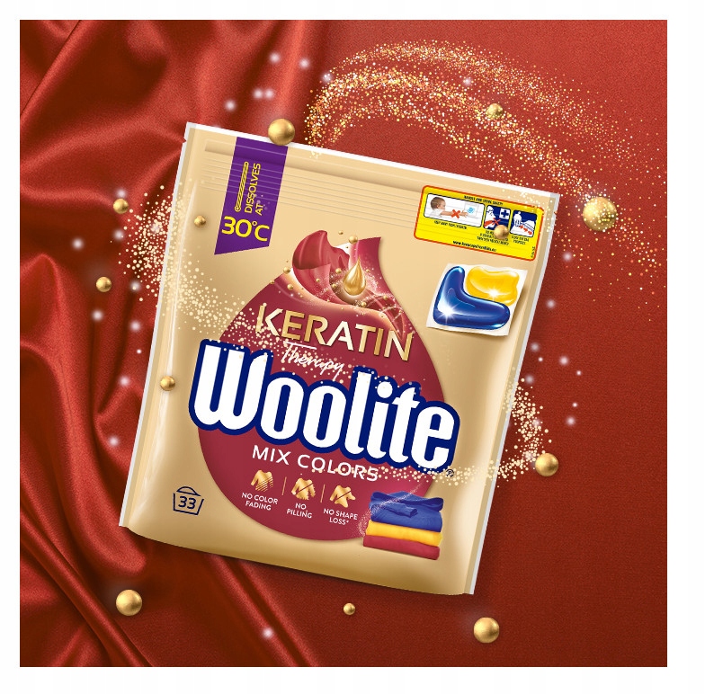 Zestaw Woolite Kapsułki do prania Kolor + Pro Care 2 x 33 sztuki EAN (GTIN) 0645190631070