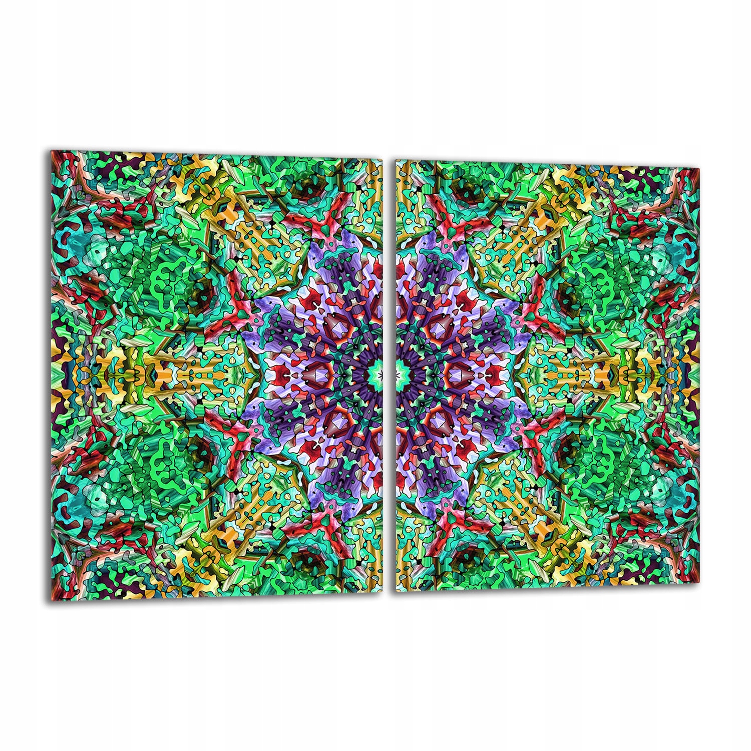 Skleněná ochranná deska na sporák 2x40x52 Vzor do kuchyně