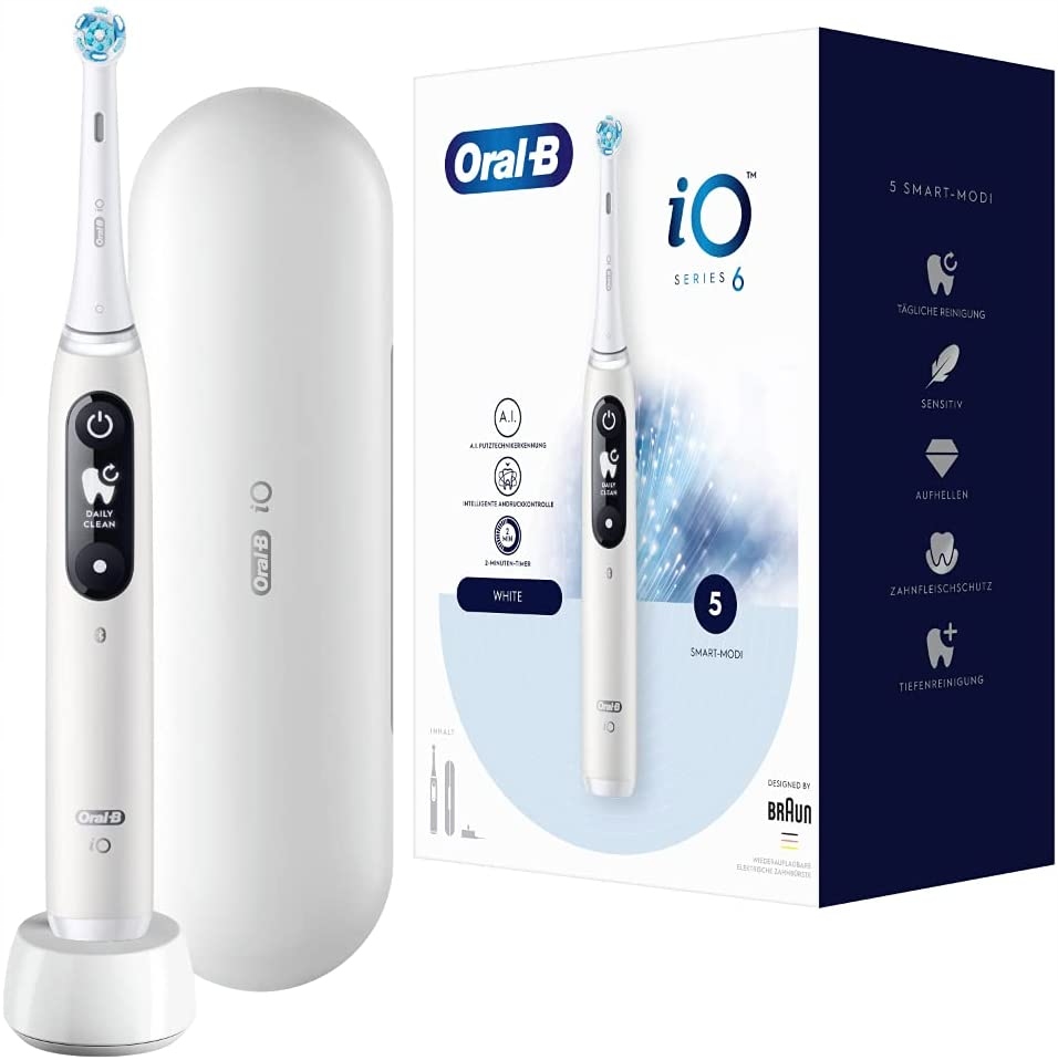 Zestaw Magnetyczna Szczoteczka Do Zębów Oral-b iO Series 6 Biała Etui