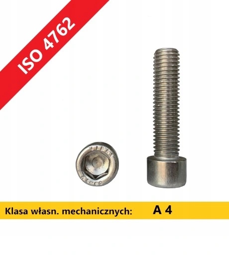 

Śr. imbusowa pgw M 6×16-A4-80 Iso 4762 10 szt