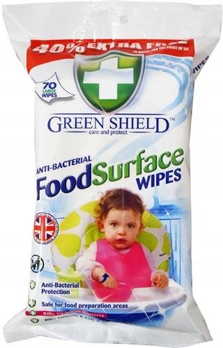 

Green Shield chusteczki Food Surface Antybakte 70