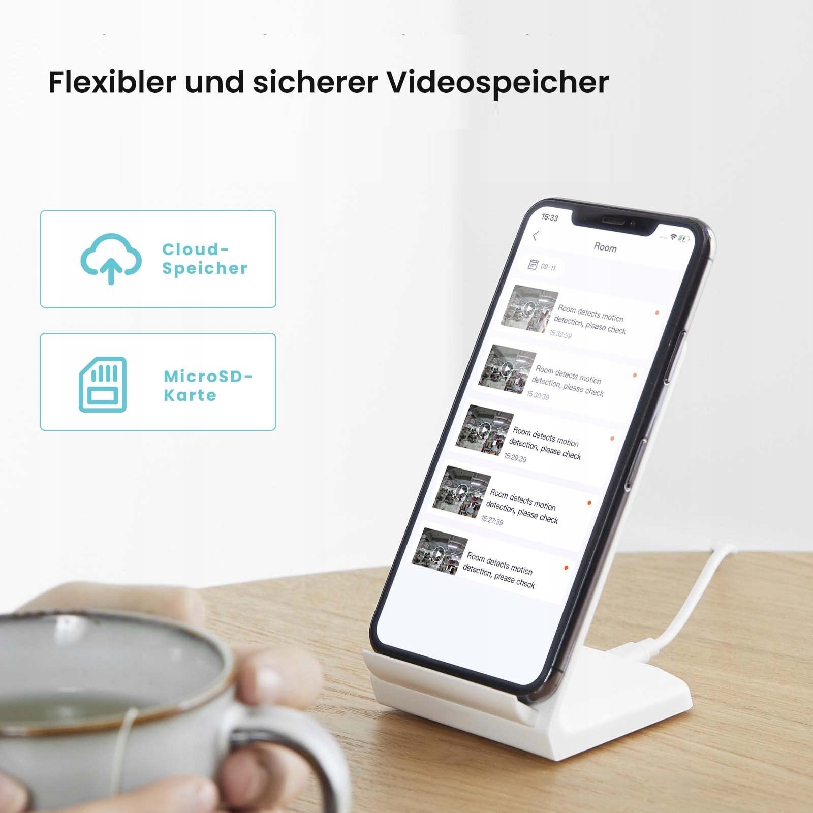TENDA Kamera 2.5K 4MP Wewnętrzna 2-Way Audio 360 Stopni IR Nocna — miniatura 6