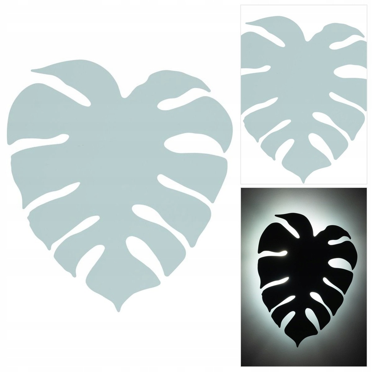 Zelená nástěnná lampa Monstera s moderním akcentem v předsíni Tk Lighting