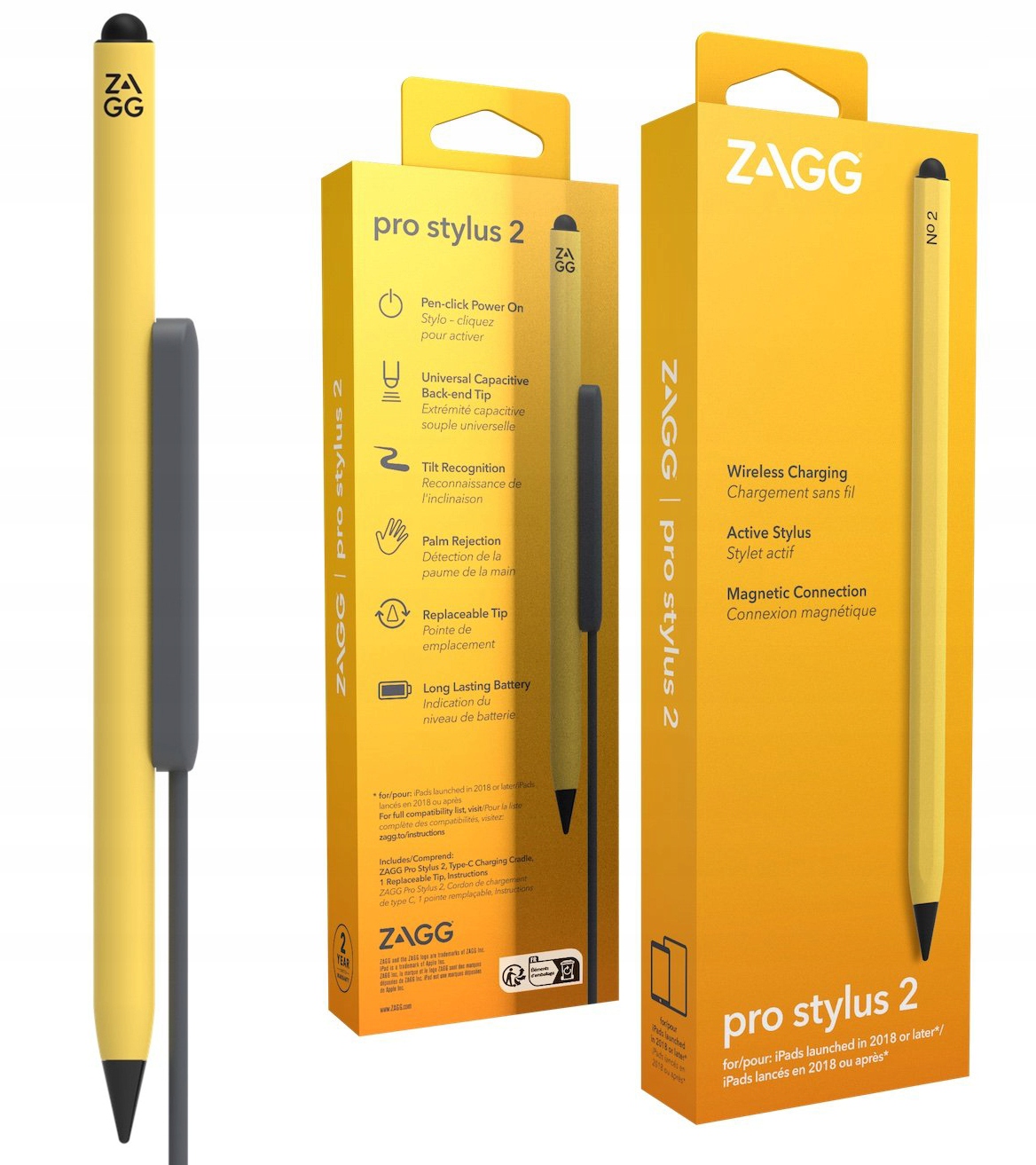 Zagg Pro Stylus2 dotykové pero Pencil Pen pro Apple iPad nabíječka