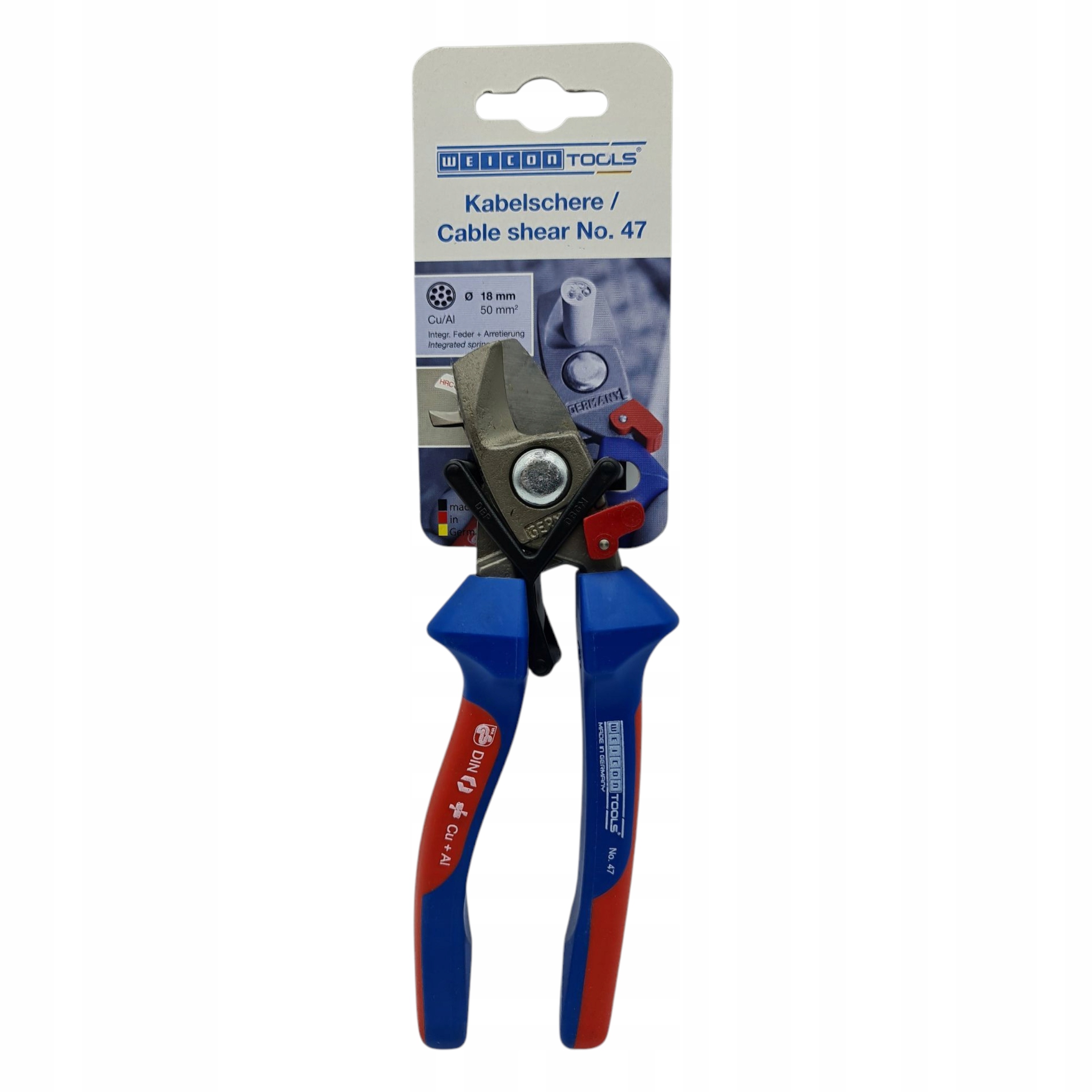 Izolované nůžky na stříhání kabelů 50 mm2 220 mm Vyrobeno V Německu Č.47