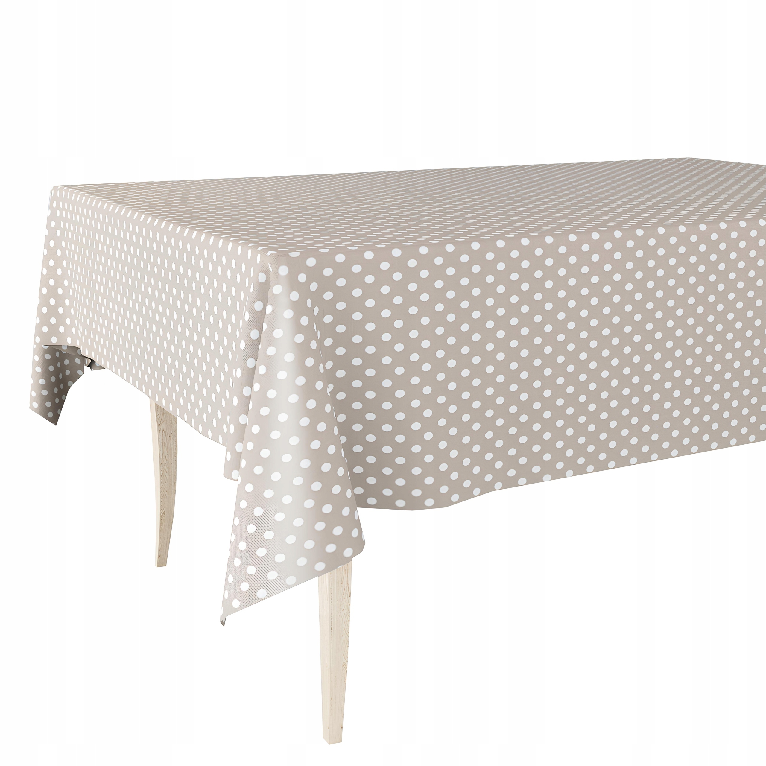 Cerata Hrubý Ubrus Z Ceraty Béžový S Puntíky Různé Vzory 140x450