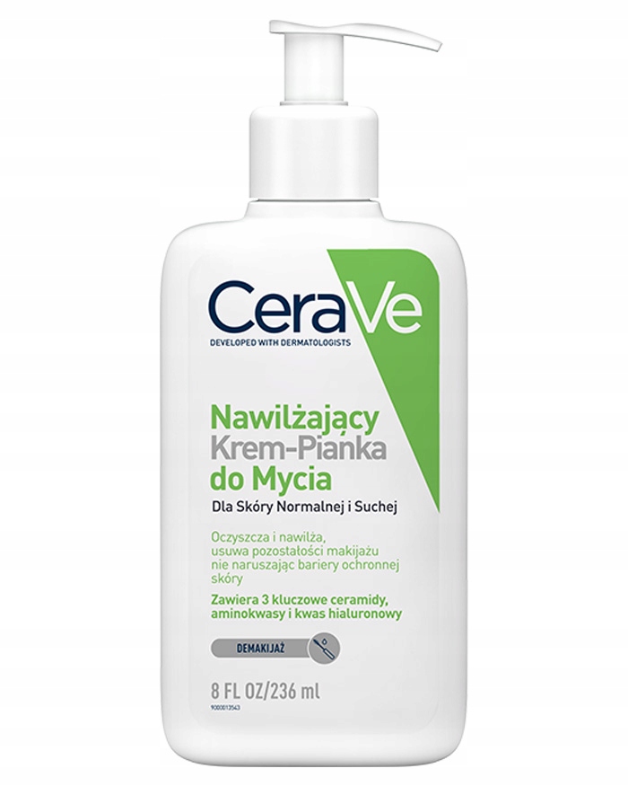 Cerave Nawilżający Krem-pianka do mycia dla skóry normalnej i suchej 473 ML