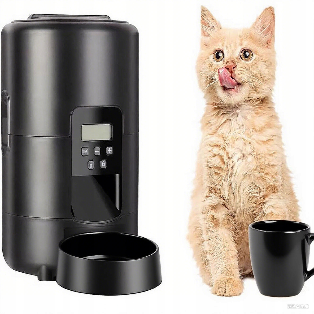 Automatický Inteligentní LCD Dávkovač Krmiva Pro Psa Kočku 2 L