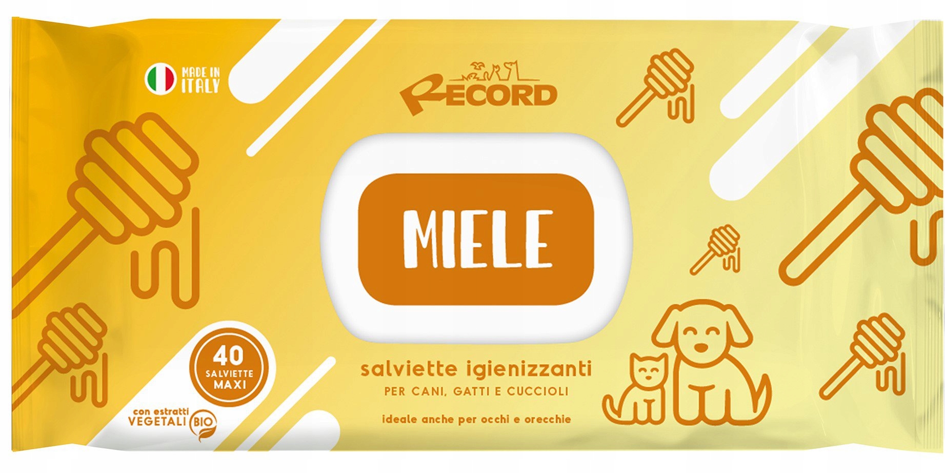 

Record Italy Mokre chusteczki Z miodem 40 szt.