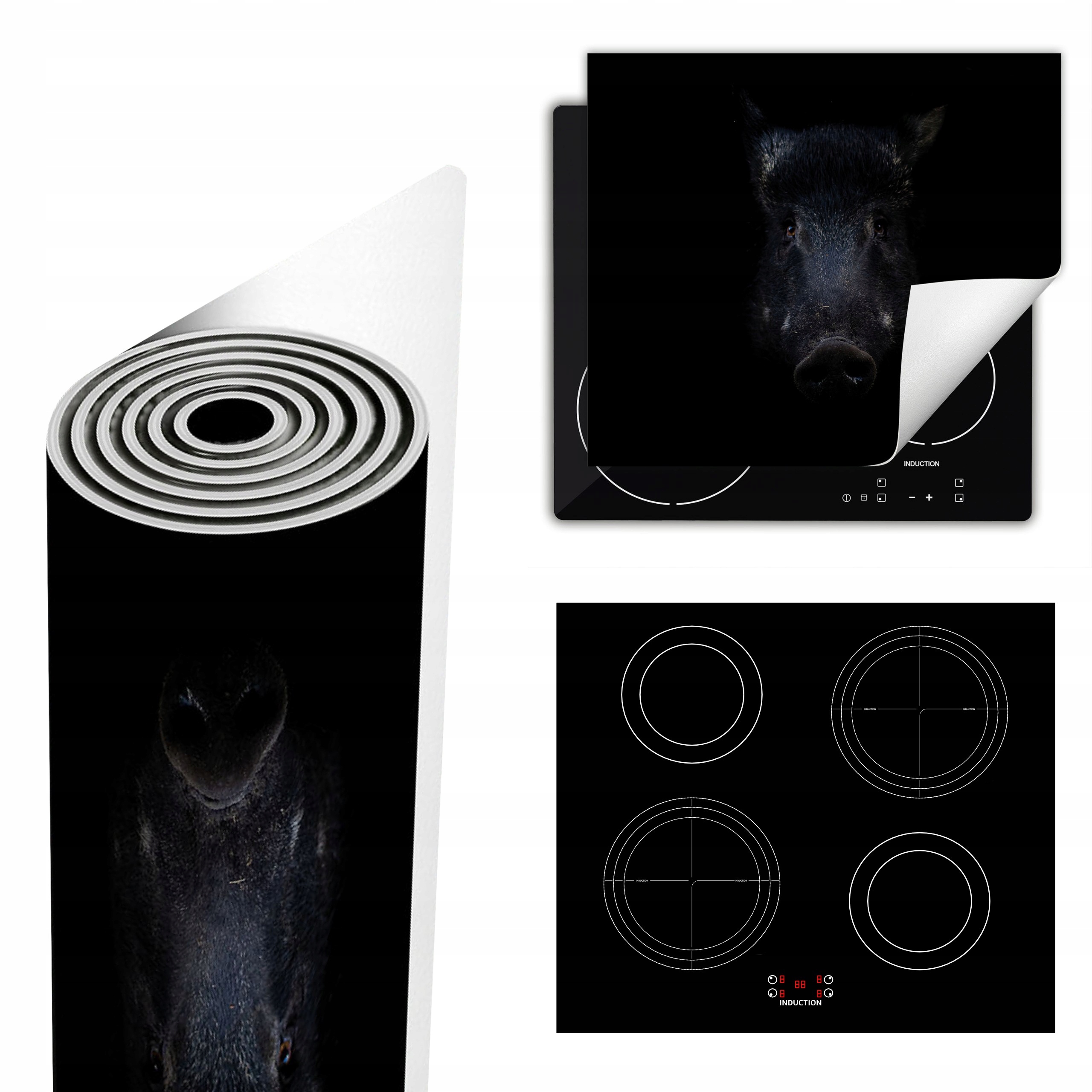 Ochranná Podložka Na Sporák Má Více Místa 60x52 černá divočák