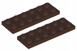 

Lego Płytka 2x6 C. Brązowa (3795/4518687) 2szt